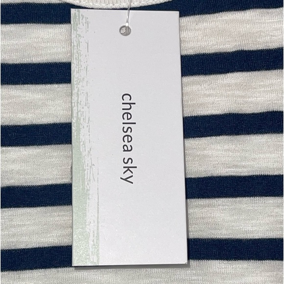 NWT Chelsea Sky racer back mini ruched side tank top dress size large - Picture 7 of 10